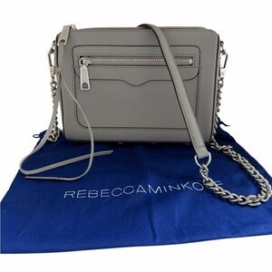 Authentic! Rebecca Minkoff Light Gray Crossbody Bag